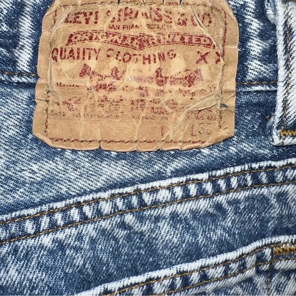 Vintage Levis Jeans 34X38 (31X36‎ Actual) Blue 501 Acid Wash 90s Button Fly USA